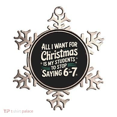 Students Saying 6-7 67 Six Seven Funny Teacher Christmas Ornament