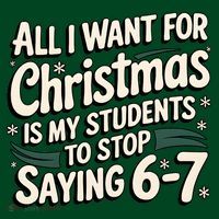 Students Saying 6-7 67 Six Seven Funny Teacher Christmas Visor thumb 3