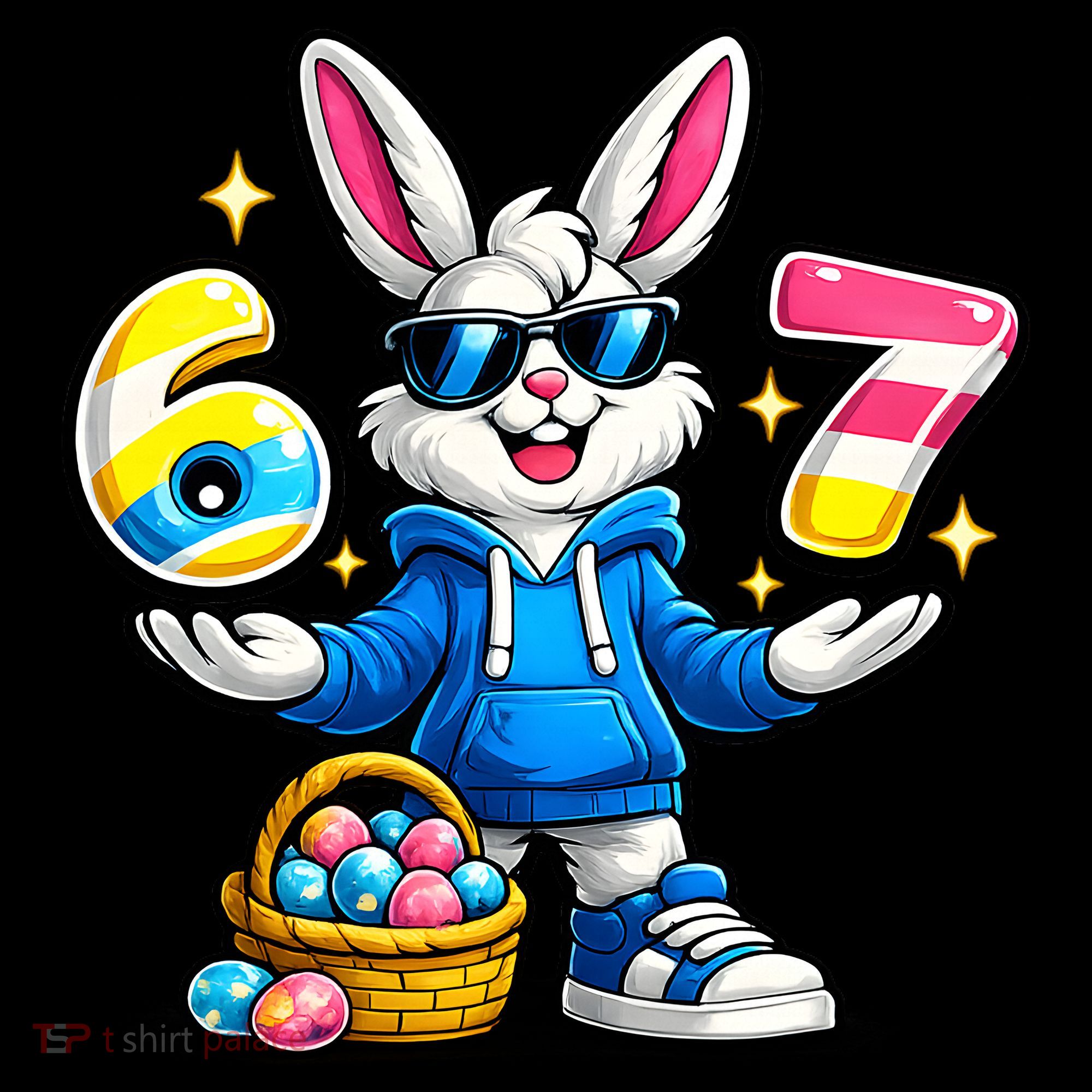 Six Seven 67 Easter 6-7 Bunny Basket Stuffers Sweatshirt