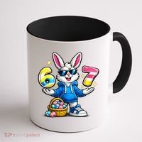 Six Seven 67 Easter 6-7 Bunny Basket Stuffers Coffee Mug thumb 1