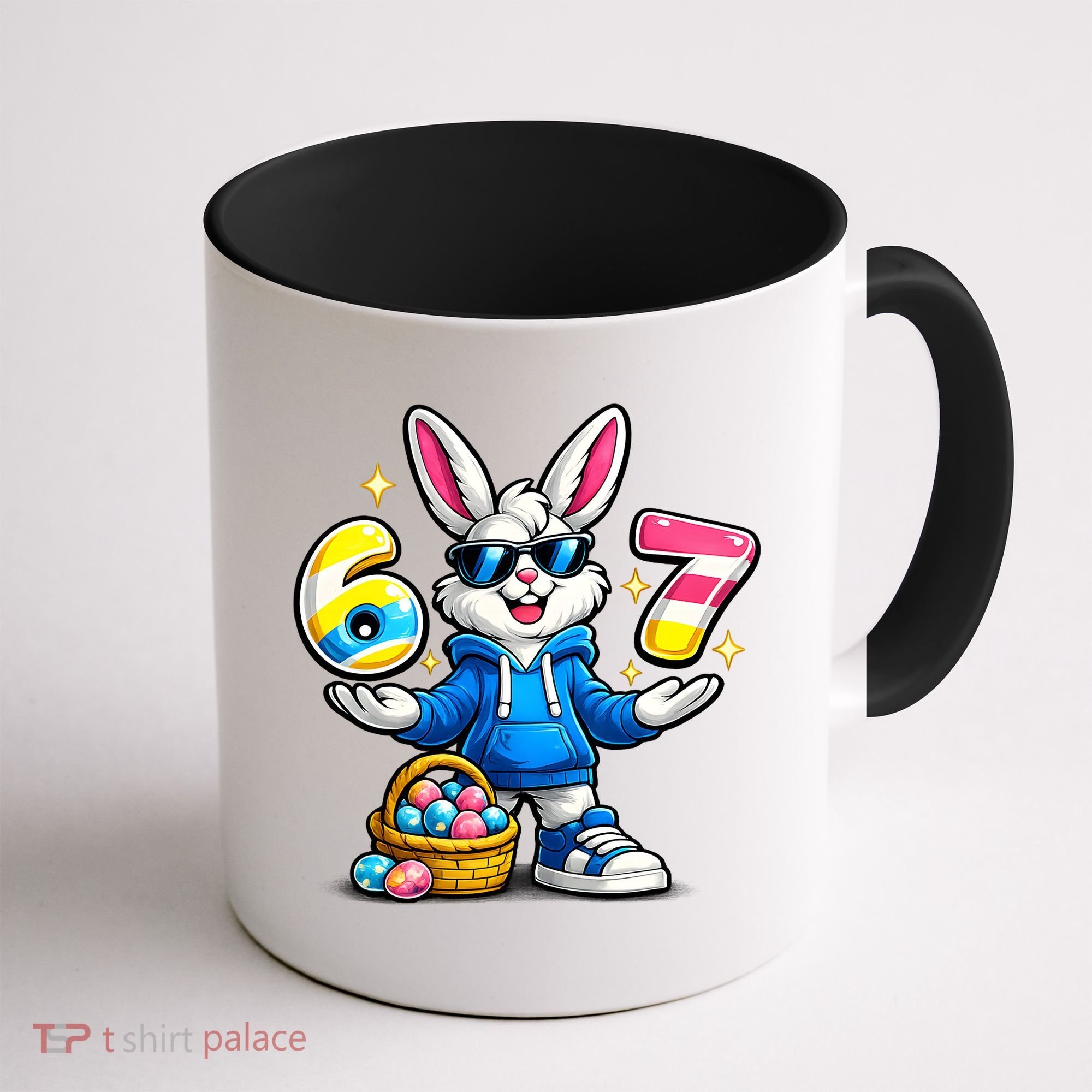 Six Seven 67 Easter 6-7 Bunny Basket Stuffers Coffee Mug