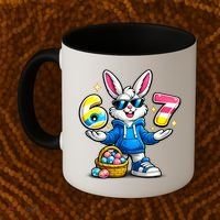 Six Seven 67 Easter 6-7 Bunny Basket Stuffers Coffee Mug thumb 2