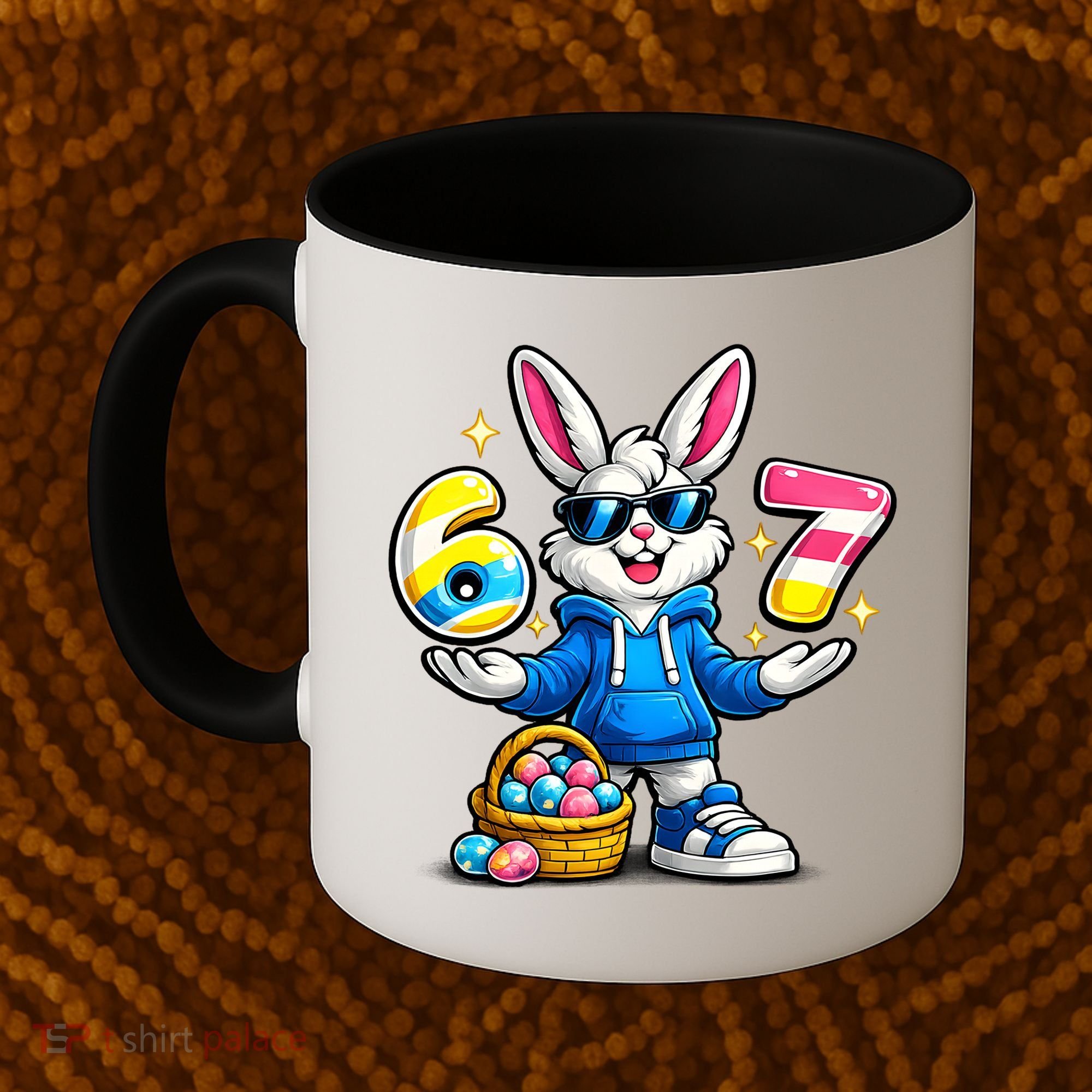 Six Seven 67 Easter 6-7 Bunny Basket Stuffers Coffee Mug