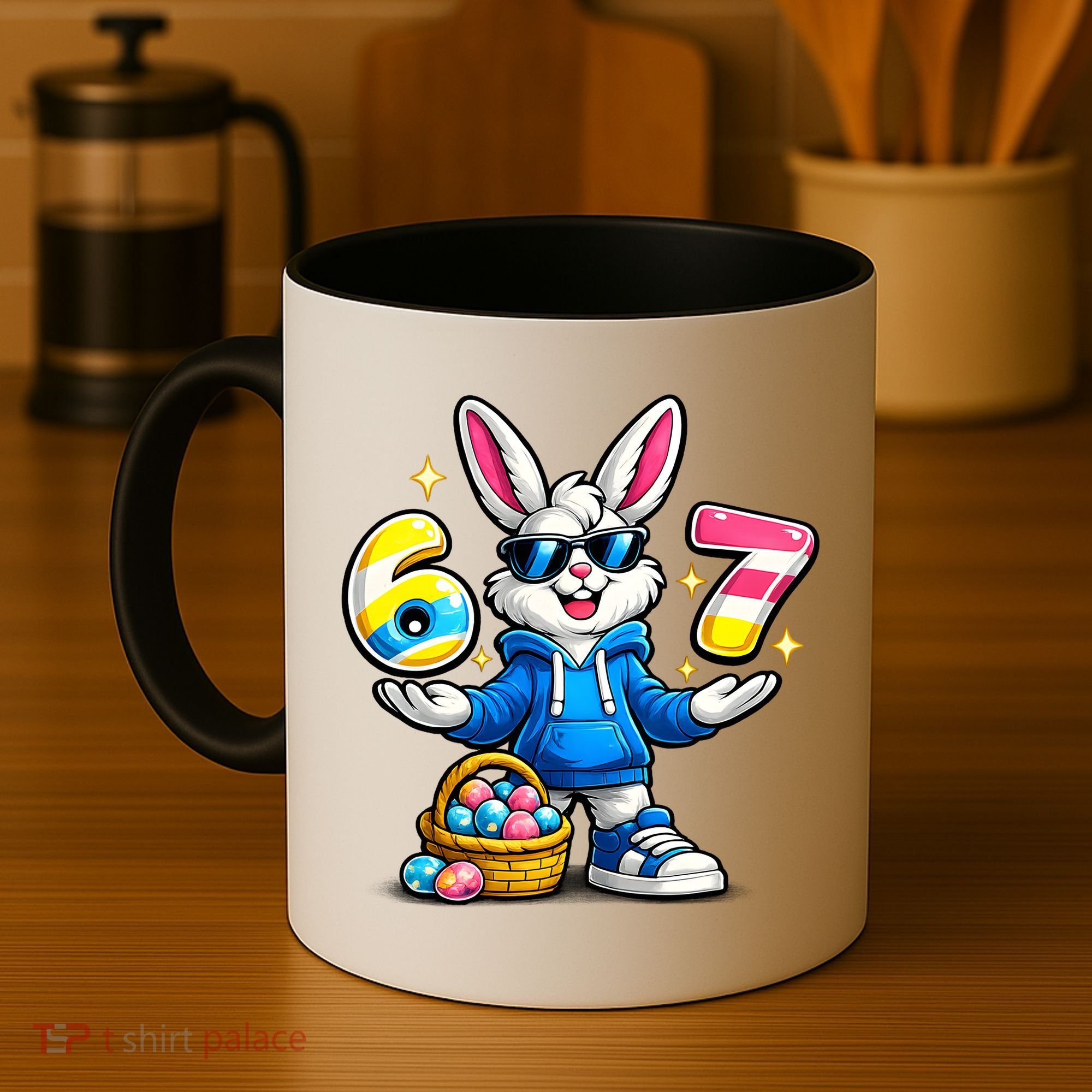 Six Seven 67 Easter 6-7 Bunny Basket Stuffers Coffee Mug