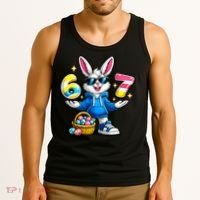 Six Seven 67 Easter 6-7 Bunny Basket Stuffers Tank Top thumb 3