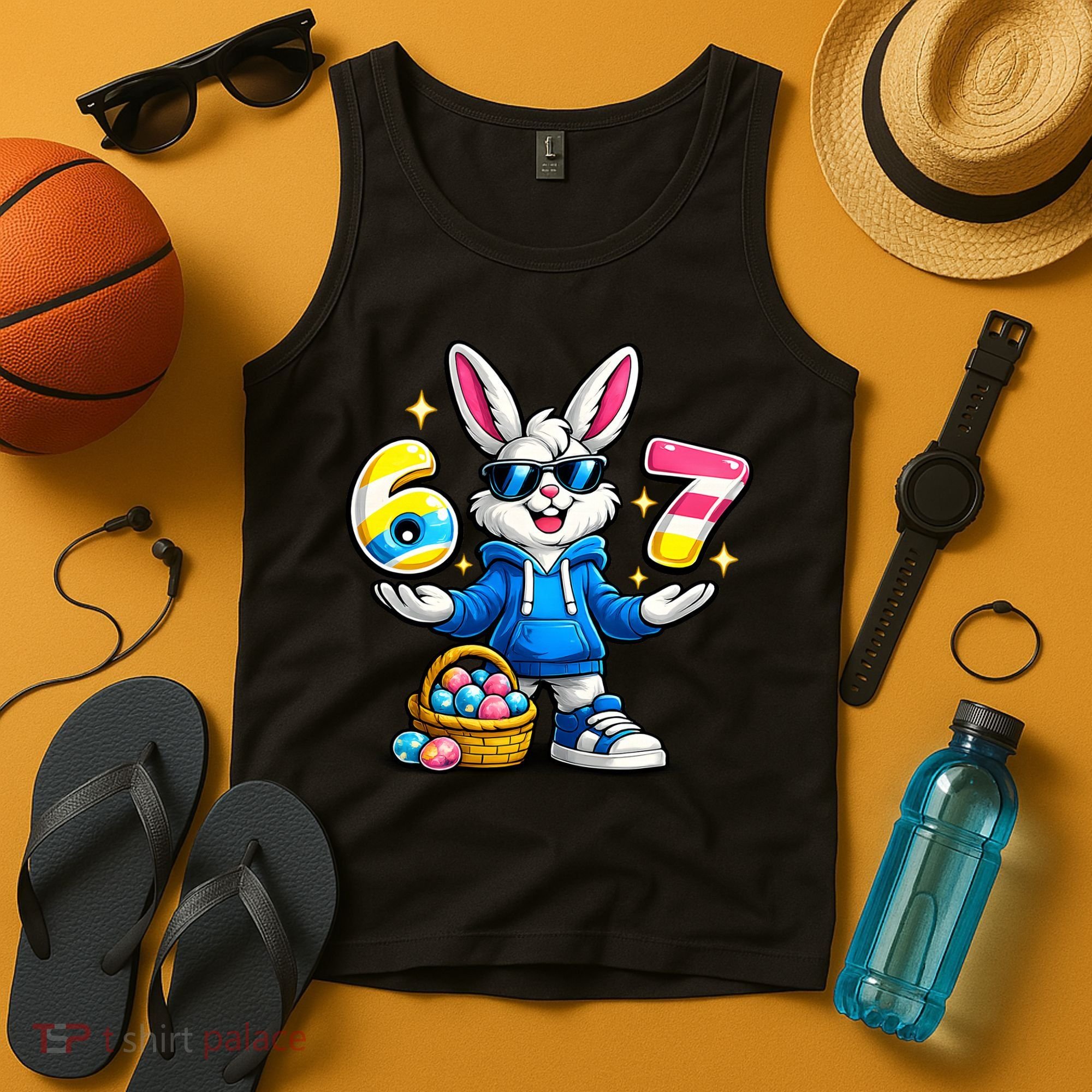 Six Seven 67 Easter 6-7 Bunny Basket Stuffers Tank Top