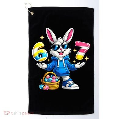 Six Seven 67 Easter 6-7 Bunny Basket Stuffers Golf Towel