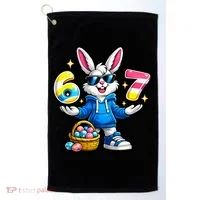 Six Seven 67 Easter 6-7 Bunny Basket Stuffers Golf Towel thumb 0