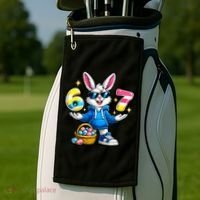 Six Seven 67 Easter 6-7 Bunny Basket Stuffers Golf Towel thumb 2