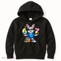 Six Seven 67 Easter 6-7 Bunny Basket Stuffers Kids Hoodie thumb 0
