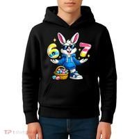 Six Seven 67 Easter 6-7 Bunny Basket Stuffers Kids Hoodie thumb 4