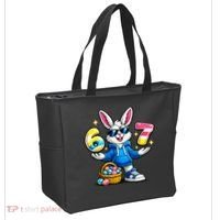 Six Seven 67 Easter 6-7 Bunny Basket Stuffers Tote Bag thumb 2