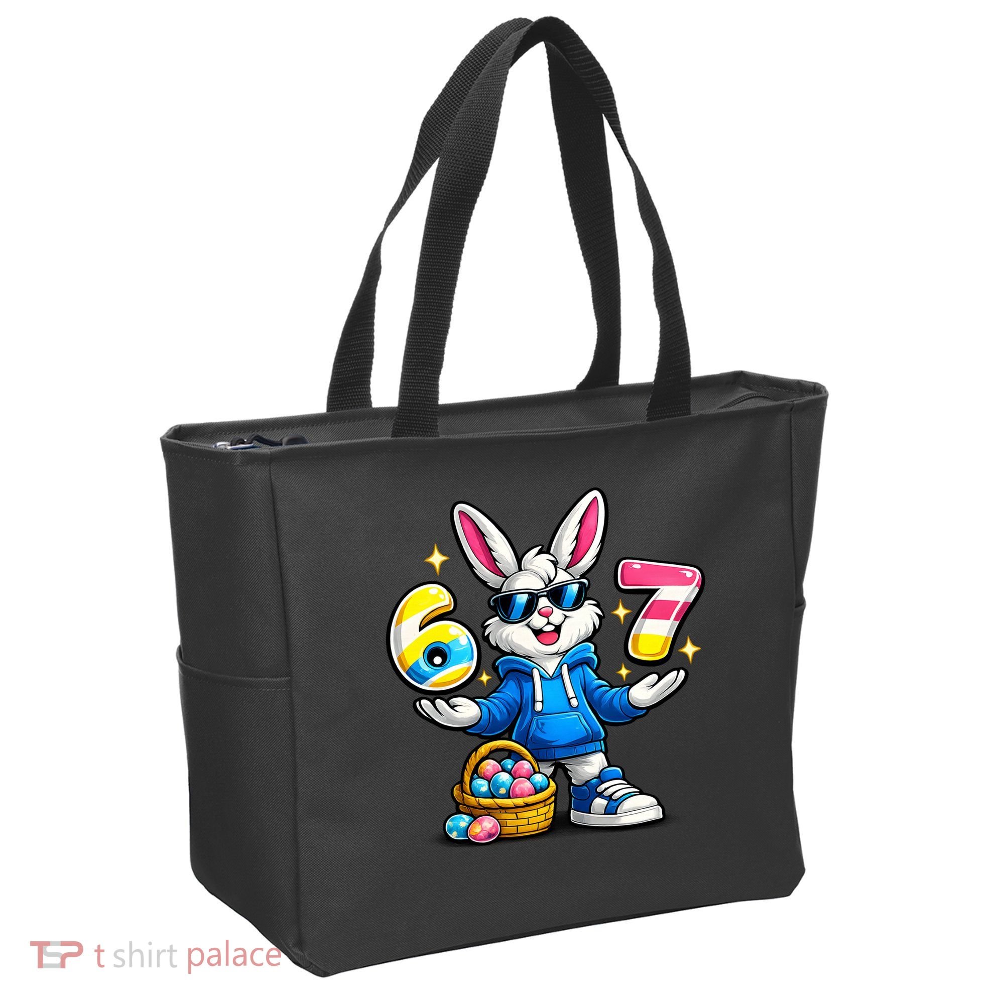 Six Seven 67 Easter 6-7 Bunny Basket Stuffers Tote Bag