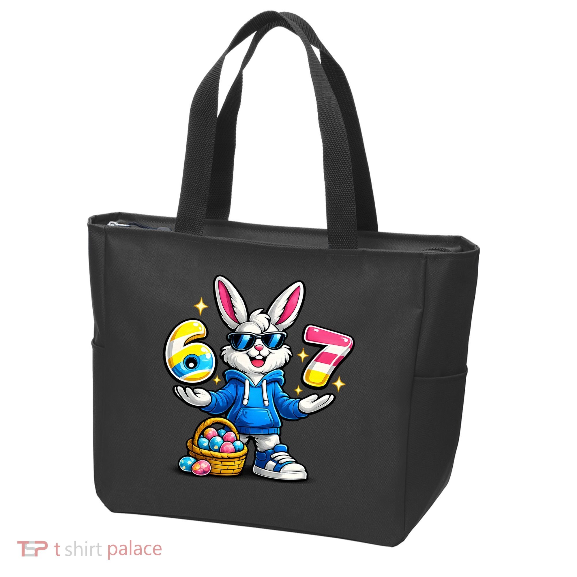 Six Seven 67 Easter 6-7 Bunny Basket Stuffers Tote Bag