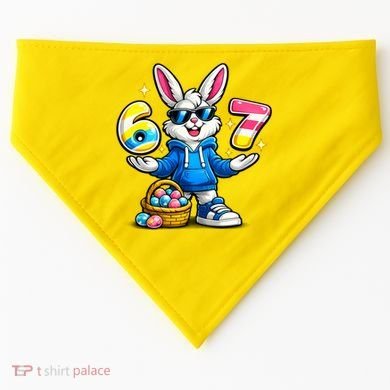 Six Seven 67 Easter 6-7 Bunny Basket Stuffers USA-Made Doggie Bandana