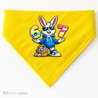 Six Seven 67 Easter 6-7 Bunny Basket Stuffers USA-Made Doggie Bandana thumb 0