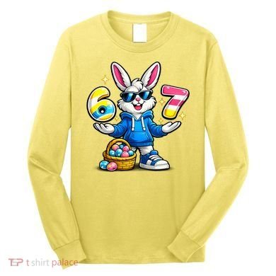 Six Seven 67 Easter 6-7 Bunny Basket Stuffers Long Sleeve Shirt