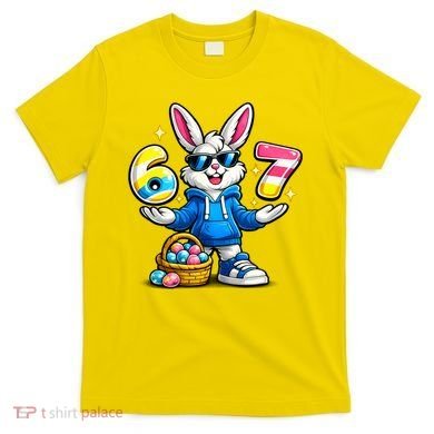 Six Seven 67 Easter 6-7 Bunny Basket Stuffers T-Shirt