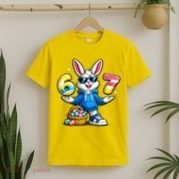 Six Seven 67 Easter 6-7 Bunny Basket Stuffers T-Shirt thumb 2