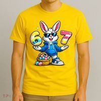 Six Seven 67 Easter 6-7 Bunny Basket Stuffers T-Shirt thumb 3