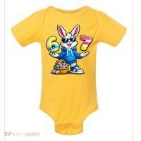 Six Seven 67 Easter 6-7 Bunny Basket Stuffers Baby Bodysuit thumb 0