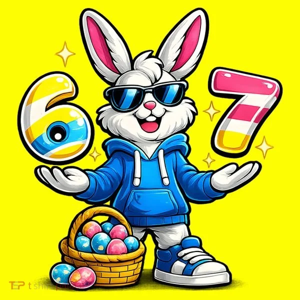 Six Seven 67 Easter 6-7 Bunny Basket Stuffers Toddler T-Shirt