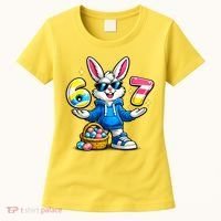 Six Seven 67 Easter 6-7 Bunny Basket Stuffers Women's T-Shirt thumb 0