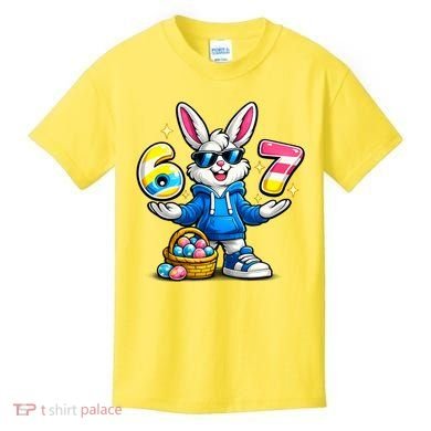 Six Seven 67 Easter 6-7 Bunny Basket Stuffers Kids T-Shirt