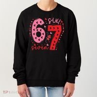 Six Seven 6-7 Valentines Day 67 Meme Women's Sweatshirt thumb 0