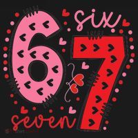 Six Seven 6-7 Valentines Day 67 Meme Backpack thumb 2