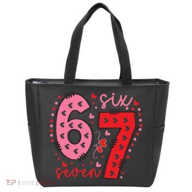 Six Seven 6-7 Valentines Day 67 Meme Tote Bag