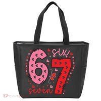 Six Seven 6-7 Valentines Day 67 Meme Tote Bag thumb 0