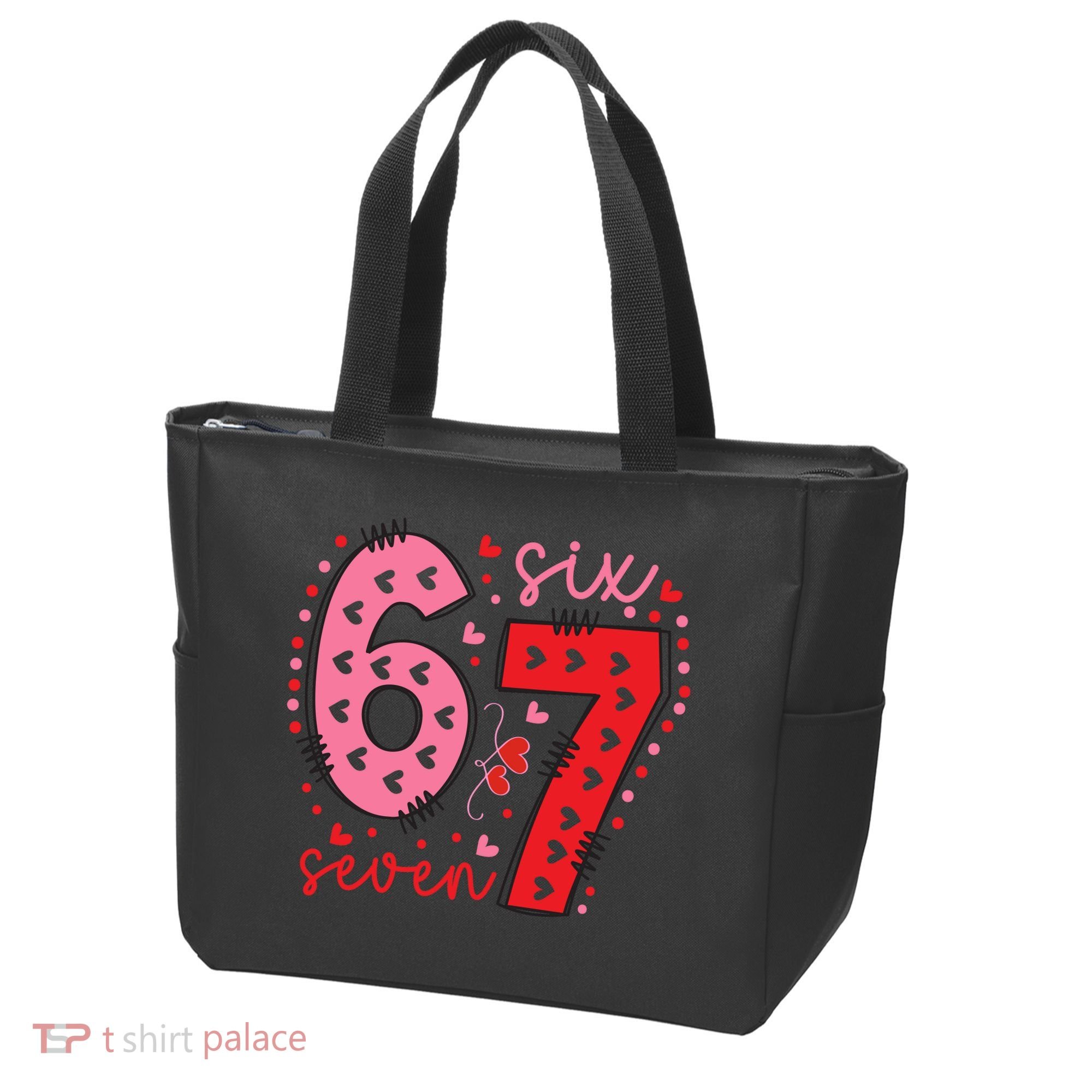 Six Seven 6-7 Valentines Day 67 Meme Tote Bag