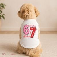 Six Seven 6-7 Valentines Day 67 Meme Doggie Tank thumb 2
