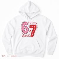Six Seven 6-7 Valentines Day 67 Meme Hoodie thumb 0