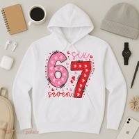 Six Seven 6-7 Valentines Day 67 Meme Hoodie thumb 3