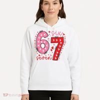 Six Seven 6-7 Valentines Day 67 Meme Hoodie thumb 5