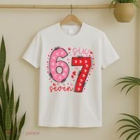 Six Seven 6-7 Valentines Day 67 Meme T-Shirt thumb 2