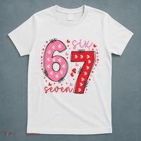 Six Seven 6-7 Valentines Day 67 Meme T-Shirt thumb 5