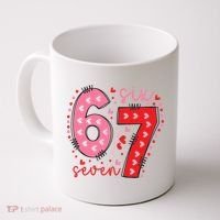 Six Seven 6-7 Valentines Day 67 Meme Coffee Mug thumb 0