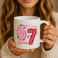 Six Seven 6-7 Valentines Day 67 Meme Coffee Mug thumb 3