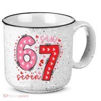 Six Seven 6-7 Valentines Day 67 Meme 15oz Campfire Ceramic Mug thumb 0