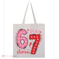 Six Seven 6-7 Valentines Day 67 Meme Tote Bag thumb 0