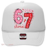 Six Seven 6-7 Valentines Day 67 Meme Hat thumb 0