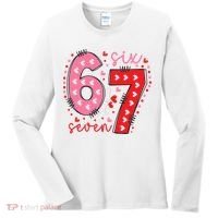 Six Seven 6-7 Valentines Day 67 Meme Women's Long Sleeve Shirt thumb 0