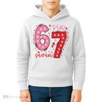 Six Seven 6-7 Valentines Day 67 Meme Kids Hoodie thumb 4