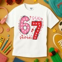 Six Seven 6-7 Valentines Day 67 Meme Kids T-Shirt thumb 3
