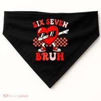 Six Seven 67 Meme Cool Valentine’s Day 6-7 USA-Made Doggie Bandana thumb 0