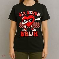 Six Seven 67 Meme Cool Valentine’s Day 6-7 T-Shirt thumb 4