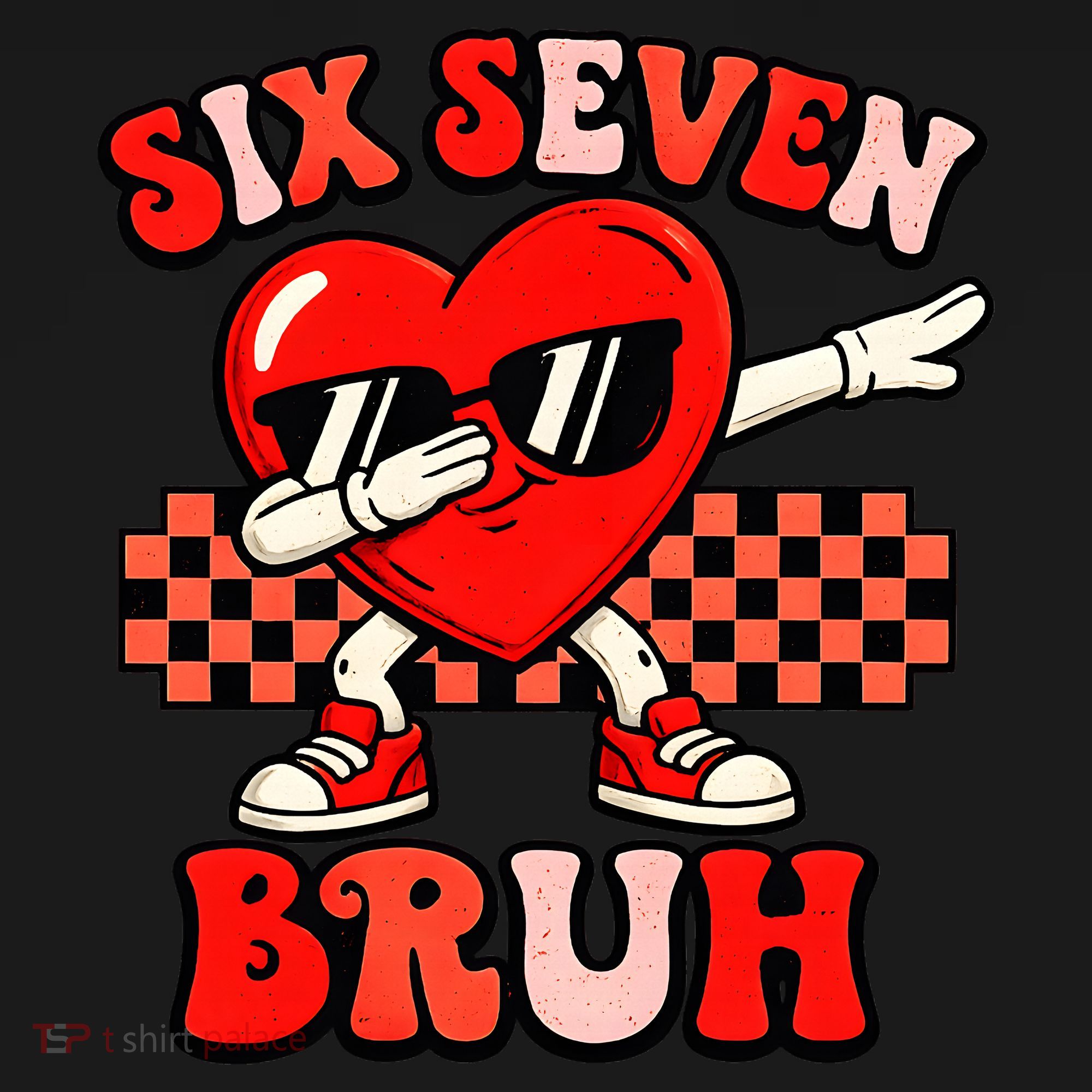 Six Seven 67 Meme Cool Valentine’s Day 6-7 T-Shirt